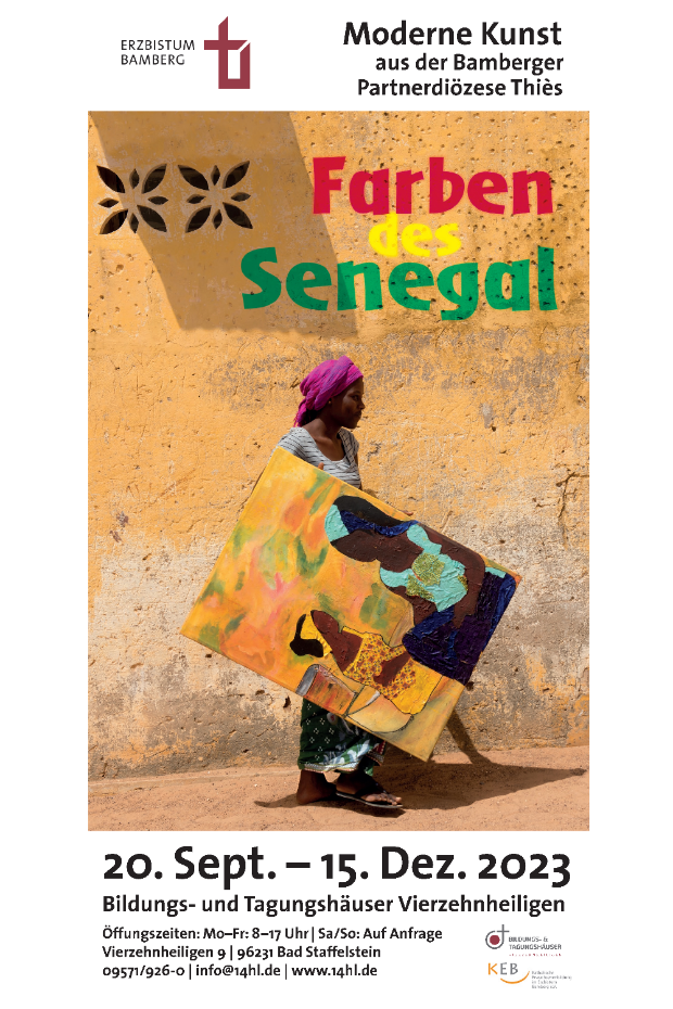 Plakat Ausstellung Farben des Senegal